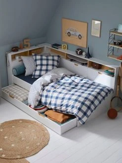 Lit Enfant Multi Rangements TRÉSOR Blanc - Vertbaudet -Boutique Badabulle lit enfant multi rangements tresor 5