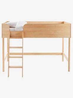 Lit Mi-hauteur LIGNE CONFETTI NATURE Marron - Vertbaudet -Boutique Badabulle lit mi hauteur ligne confetti nature 2