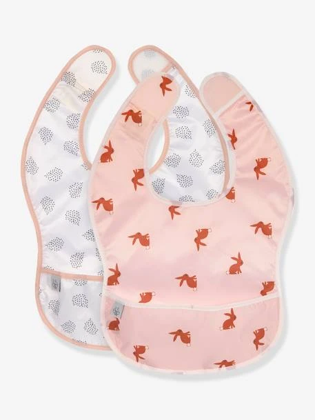 Lot De 2 Bavoirs Avec Poche LÄSSIG Little Forest Little Forest Lapin - Rose + B - Lassig 3 Lot De 2 Bavoirs Avec Poche LÄSSIG Little Forest Little Forest Lapin - Rose + B - Lassig