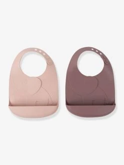 Lot De 2 Bavoirs Avec Récupérateur DONE BY DEER Peekaboo Eléphant En Silicone Vert Clair + Vert Foncé - Done By Deer -Boutique Badabulle lot de 2 bavoirs avec recuperateur done by deer peekaboo elephant en silicone 2