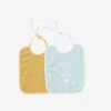 Lot De 2 Bavoirs Bébé En Gaze De Coton Lot Bleu - Vertbaudet