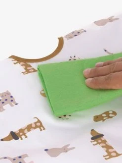 Lot De 2 Bavoirs Manches Longues LÄSSIG Little Forest Renard - Vert Ol - Lassig -Boutique Badabulle lot de 2 bavoirs manches longues lassig 3