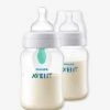 Lot De 2 Biberons 240 Ml Philips AVENT Anti-colic Avec Valve AirFree Transparent - Philips Avent -Boutique Badabulle lot de 2 biberons 240 ml philips avent anti colic avec valve airfree