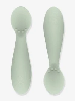 Lot De 2 Cuillères 1er âge EZPZ Tiny Spoon En Silicone Vert Amande - EZPZ -Boutique Badabulle lot de 2 cuilleres 1er age ezpz tiny spoon en silicone 3