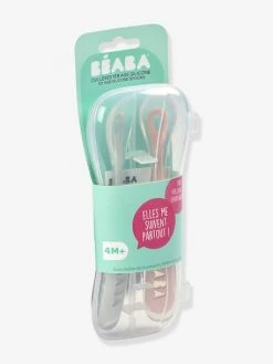 Lot De 2 Cuillères Ergonomiques D'apprentissage + Boîte De Transport BEABA Rose/gris - Beaba 9 Lot De 2 Cuillères Ergonomiques D'apprentissage + Boîte De Transport BEABA Rose/gris - Beaba -Boutique Badabulle lot de 2 cuilleres ergonomiques dapprentissage boite de transport beaba 2