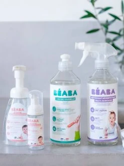 Lot De 2 Flacons De Liquide Vaisselle (500 Ml) BEABA Blanc - Beaba -Boutique Badabulle lot de 2 flacons de liquide vaisselle 500 ml beaba 2