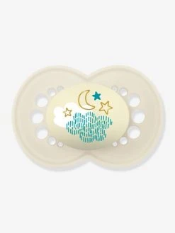 Lot De 2 Sucettes En Silicone MAM Nuit 18+ Vert + Bleu - Mam -Boutique Badabulle lot de 2 sucettes en silicone mam nuit 18 2