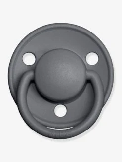 Lot De 2 Sucettes-tétines BIBS De Lux En Silicone Gris Fer + Bleu Layette - Bibs -Boutique Badabulle lot de 2 sucettes tetines bibs de lux en silicone 1