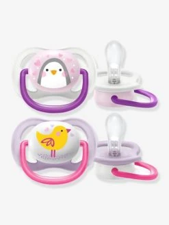 Lot De 2 Sucettes Ultra Air Animals 1er âge Philips AVENT Oiseau + Pingouin - Philips Avent -Boutique Badabulle lot de 2 sucettes ultra air animals 1er age philips avent 4