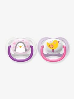 Lot De 2 Sucettes Ultra Air Animals 1er âge Philips AVENT Oiseau + Pingouin - Philips Avent -Boutique Badabulle lot de 2 sucettes ultra air animals 1er age philips avent 5