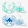 Lot De 2 Sucettes Ultra Douces 1er âge Philips AVENT Lapin Blanc - Philips Avent -Boutique Badabulle lot de 2 sucettes ultra douces 1er age philips avent