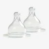 Lot De 2 Tétines Liquide épais Pour Biberons Verre Col Large BÉABA Transparent - Beaba -Boutique Badabulle lot de 2 tetines liquide epais pour biberons verre col large beaba
