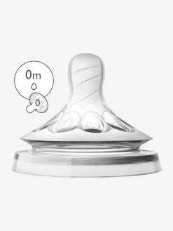 Lot De 2 Tétines Philips AVENT Natural, 5 Débits Transparent - Philips Avent -Boutique Badabulle lot de 2 tetines philips avent natural 5 debits 1
