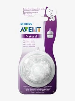 Lot De 2 Tétines Philips AVENT Natural, 5 Débits Transparent - Philips Avent -Boutique Badabulle lot de 2 tetines philips avent natural 5 debits 2