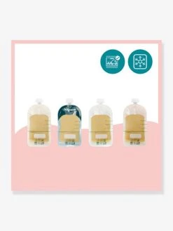 Lot De 20 Gourdes Réutilisables BABYMOOV Bleu - Babymoov -Boutique Badabulle lot de 20 gourdes reutilisables babymoov 3