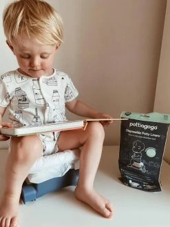 Lot De 20 Sacs Jetables Pour Pot D’hygiène Pliable POTTIAGOGO Blanc - Pottiagogo -Boutique Badabulle lot de 20 sacs jetables pour pot dhygiene pliable pottiagogo 2