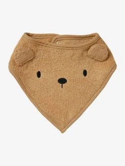 Lot De 3 Bavoirs Bandanas En éponge Et Gaze De Coton Caramel - Vertbaudet -Boutique Badabulle lot de 3 bavoirs bandanas en eponge et gaze de coton 3