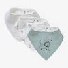 Lot De 3 Bavoirs Bandanas En Gaze De Coton Lot Vert Panda - Vertbaudet 2 Lot De 3 Bavoirs Bandanas En Gaze De Coton Lot Vert Panda - Vertbaudet -Boutique Badabulle lot de 3 bavoirs bandanas en gaze de coton