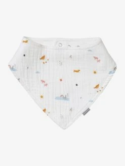 Lot De 3 Bavoirs Bandanas En Gaze De Coton Lot Vert Panda - Vertbaudet -Boutique Badabulle lot de 3 bavoirs bandanas en gaze de coton 5