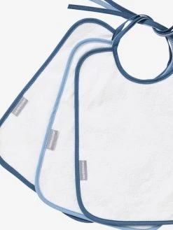 Lot De 3 Bavoirs Plastifiés Bleu - Vertbaudet -Boutique Badabulle lot de 3 bavoirs plastifies 5