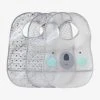 Lot De 3 Bavoirs Plastifiés Avec Récupérateur Assortis Ours - Vertbaudet -Boutique Badabulle lot de 3 bavoirs plastifies avec recuperateur