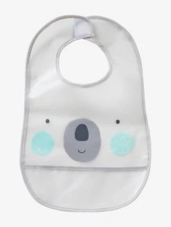 Lot De 3 Bavoirs Plastifiés Avec Récupérateur Assortis Ours - Vertbaudet -Boutique Badabulle lot de 3 bavoirs plastifies avec recuperateur 2