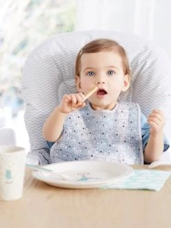 Lot De 3 Bavoirs Plastifiés Avec Récupérateur Assortis Ours - Vertbaudet -Boutique Badabulle lot de 3 bavoirs plastifies avec recuperateur 4