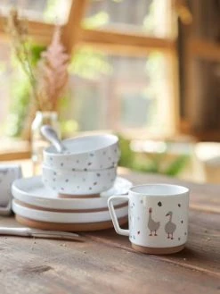 Lot De 3 Couverts 2e âge LÄSSIG Tiny Farmer Mouton/oie Blanc - Lassig -Boutique Badabulle lot de 3 couverts 2e age lassig tiny farmer 2