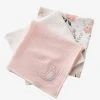 Lot De 3 Langes EAU DE ROSE Rose - Vertbaudet -Boutique Badabulle lot de 3 langes eau de rose