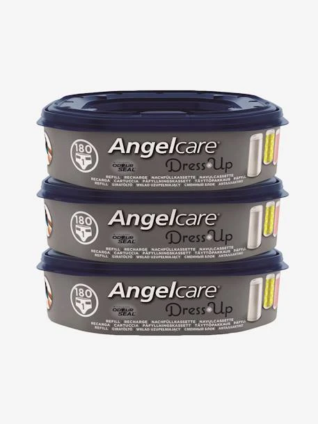 Lot De 3 Recharges Octogonales Pour Poubelles à Couches Nappyclean Et Dress Up Bleu - Angelcare 3 Lot De 3 Recharges Octogonales Pour Poubelles à Couches Nappyclean Et Dress Up Bleu - Angelcare