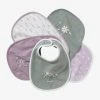 Lot De 5 Bavoirs Naissance Lot Chat Rose - Vertbaudet -Boutique Badabulle lot de 5 bavoirs naissance