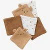 Lot De 6 Lingettes Lavables Ourson Caramel - Vertbaudet -Boutique Badabulle lot de 6 lingettes lavables ourson