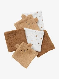 Boutique Badabulle 26 Lot De 6 Lingettes Lavables Ourson Caramel - Vertbaudet