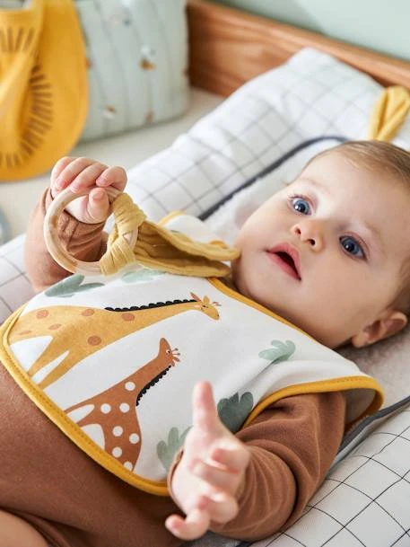 Lot De 7 Bavoirs Naissance En Coton Bio* Vertbaudet Blanc Jungle - Vertbaudet 3 Lot De 7 Bavoirs Naissance En Coton Bio* Vertbaudet Blanc Jungle - Vertbaudet – Image 2