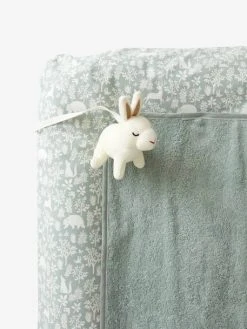 Matelas à Langer + 2 Tapis De Change DANS LES BOIS Vert Sauge - Vertbaudet -Boutique Badabulle matelas a langer 2 tapis de change dans les bois 3