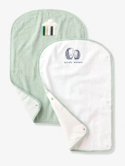 Matelas à Langer Bio Collection LOVELY NATURE Avec Housse + 2 Tapis Blanc/vert - Vertbaudet -Boutique Badabulle matelas a langer bio collection lovely nature avec housse 2 tapis 3