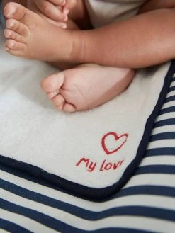 Matelas à Langer MARINIÈRE Blanc/bleu - Vertbaudet -Boutique Badabulle matelas a langer mariniere 3