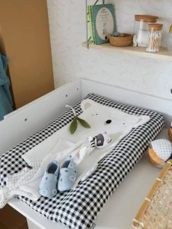 Matelas à Langer MINI ZOO Avec Housse + 2 Tapis Noir / Blanc - Vertbaudet -Boutique Badabulle matelas a langer mini zoo avec housse 2 tapis 2