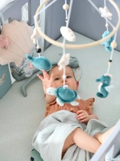 Mobile Musical SOUS L'OCÉAN Bleu / Multicolore - Vertbaudet -Boutique Badabulle mobile musical sous locean 3