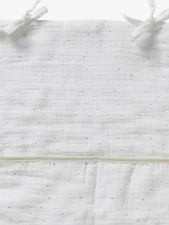 Organisateur De Table à Langer En Gaze De Coton Ivoire étoilé - Vertbaudet -Boutique Badabulle organisateur de table a langer en gaze de coton 2