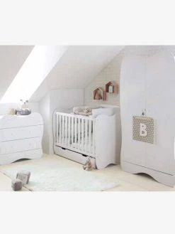 Plan à Langer Universel 52 Cm Pour Lits Bébé April Blanc - Vertbaudet -Boutique Badabulle plan a langer universel 52 cm pour lits bebe april 4