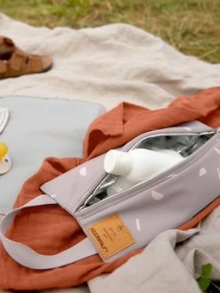 Pochette Isotherme LÄSSIG Taupe - Lassig -Boutique Badabulle pochette isotherme lassig 5