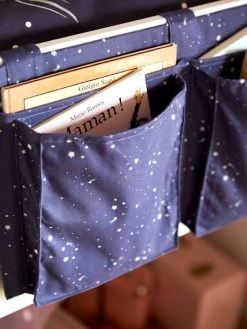 Rangement Multi Poches Spécial Lit En Hauteur Bleu Marine - Vertbaudet -Boutique Badabulle rangement multi poches special lit en hauteur 4