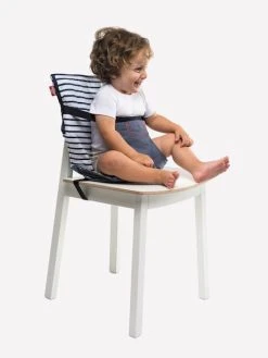 Rehausseur BABYTOLOVE Chaise Nomade Blanc / Marine - Baby To Love -Boutique Badabulle rehausseur babytolove chaise nomade 3