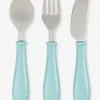 Set 3 Couverts D'apprentissage Inox BEABA Airy Green - Beaba -Boutique Badabulle set 3 couverts dapprentissage inox beaba