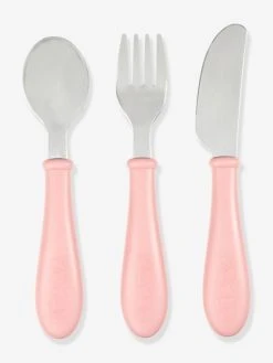 Set 3 Couverts D'apprentissage Inox BEABA Airy Green - Beaba -Boutique Badabulle set 3 couverts dapprentissage inox beaba 5