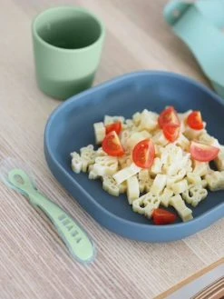 Set Vaisselle 4 Pièces Silicone BEABA Rose - Beaba -Boutique Badabulle set vaisselle 4 pieces silicone beaba 2