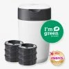 Starter Pack Poubelle à Couches TOMMEE TIPPEE Twist & Click + 6 Recharges Blanc - Tommee Tippee -Boutique Badabulle starter pack poubelle a couches tommee tippee twist click 6 recharges
