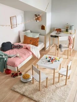 Table De Jeu LIGNE WOODY Blanc - Bois - Vertbaudet -Boutique Badabulle table de jeu ligne woody 2