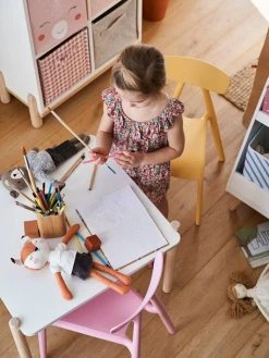 Table De Jeu LIGNE WOODY Blanc - Bois - Vertbaudet -Boutique Badabulle table de jeu ligne woody 3